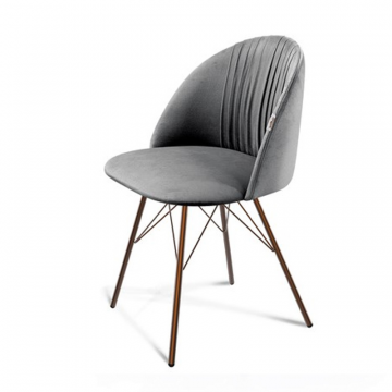 Стул SHT-ST35-1/S37 Угольно-серый/медный металлик