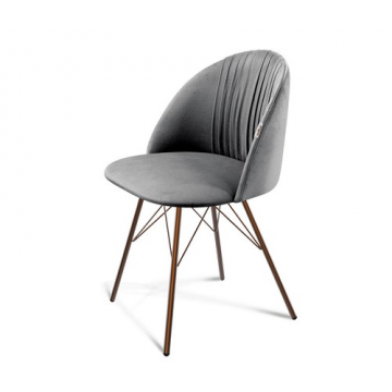 Стул SHT-ST35-1/S37 Угольно-серый/медный металлик