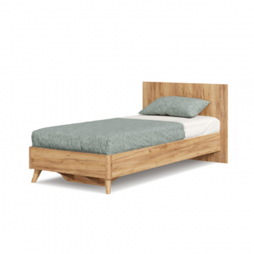 Марта-2 Кровать односпальная 900 с кроватным основанием (Дуб золотой)