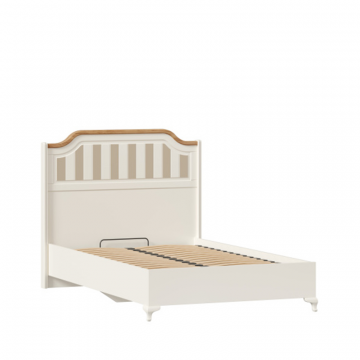 Вилладжио Кровать полутороспальная 1200 (Алебастр/Дуб Золотой)