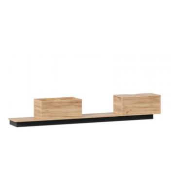 Урбан Тумба приставная (Дуб золотой/Чёрный)