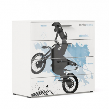 Мотокросс Комод Тип 1 (Серый шелк)