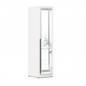 Джоли Шкаф одностворчатый с зеркалом Tип 2 (Серый шелк)