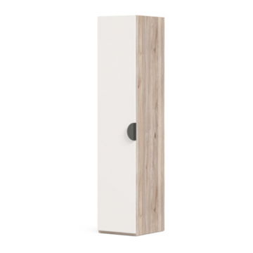Нео Шкаф одностворчатый (Дуб Маувелла PR/Белый)