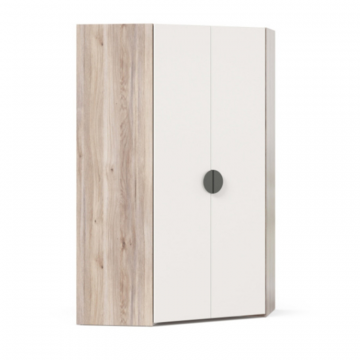 Нео Шкаф угловой 45 гр (Дуб Маувелла PR/Белый)