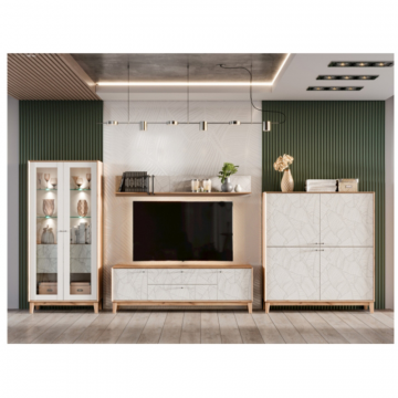 Ройбен Набор мебели для гостиной №1 (Дуб Золотой/Белый)