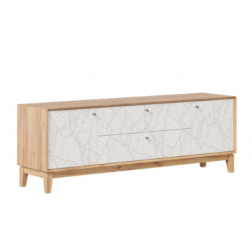 Ройбен Тумба под ТВ 1800 (Дуб золотой/Белый)