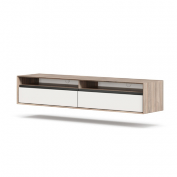 Электра Тумба ТВ 1800 (6651 д) (Вяз дымчатый/Белый)