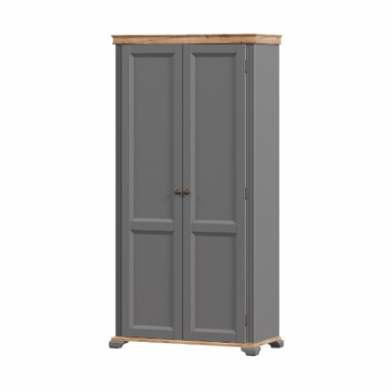 Амели Шкаф двухстворчатый (Оникс серый)