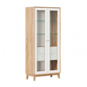 Ройбен Шкаф двухстворчатый (Дуб золотой/Белый)