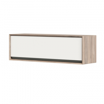 Электра Шкаф навесной 1200 (6654 д) (Вяз дымчатый/Белый)