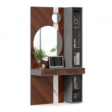 Вилена Секция комбинированная (Оникс Серый/Орех/Монте белый)