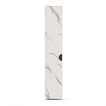 Вилена Шкаф 400 левый (Оникс Серый/Монте белый)