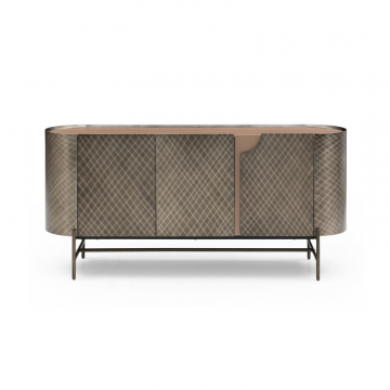 Буфет Emily, орех/бронза