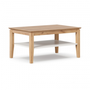 Бари Стол журнальный (Дуб Золотой/Белый)