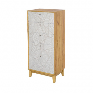 Ройбен Тумба высокая (Дуб золотой/Белый)