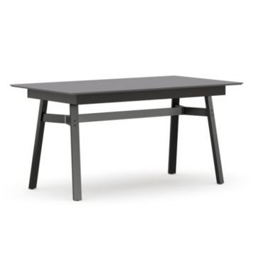 Элиот Стол обеденный 1600 (Оникс Серый/Чёрный)