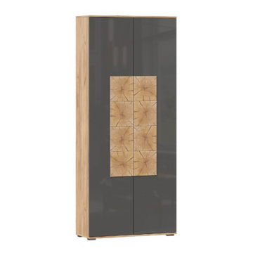 Фиджи Шкаф двухстворчатый 920*2152 (Дуб Золотой/Антрацит)