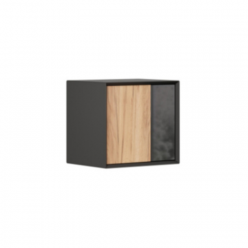 Неаполь Антресоль (Черный/Дуб Золотой)