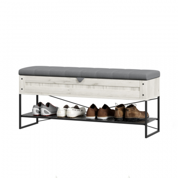 Сидней Скамья 1190 (Дуб Крафт белый/Серый)