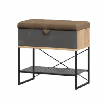 Фиджи Банкетка 600 (Дуб Золотой/Антрацит)