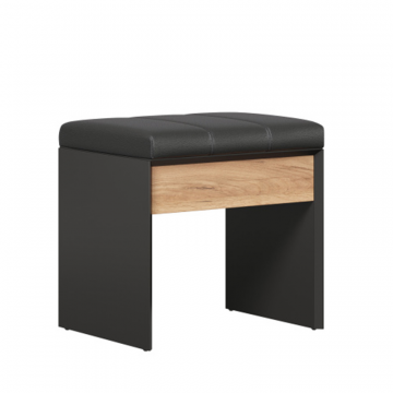 Неаполь Скамья (Черный/Дуб Золотой)