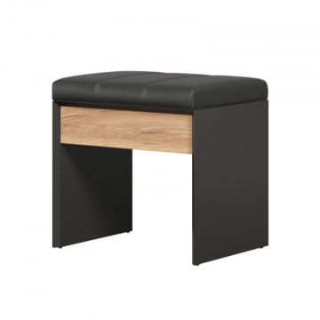 Неаполь Скамья (Черный/Дуб Золотой)