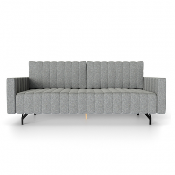 Хьюго-2 Диван прямой трёхместный (Светло-серый, ткань RICO 108)