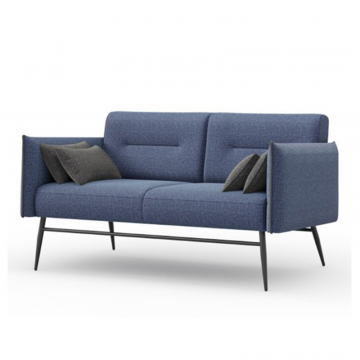 Диван Эрланд двухместный (Синий/Стальной, ткань RICO FLEX 101/9292)