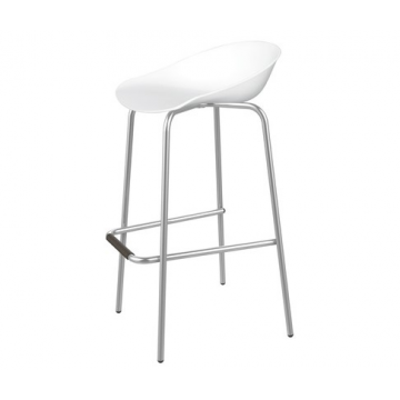 Стул барный SHT-ST19/S29 Белый/хром лак