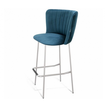 Стул барный SHT-ST36-1/S29 Тихий океан/хром лак