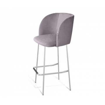 Стул барный SHT-ST33/S29 Сиреневая орхидея/хром лак
