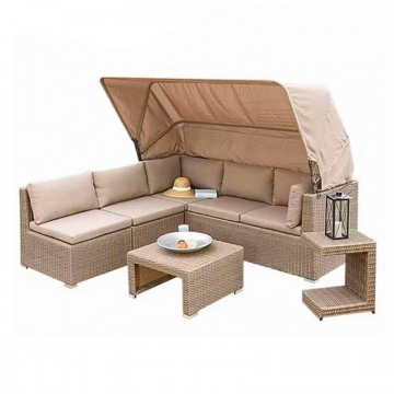 Диван-трансформер из искусственного ротанга AFM-320 Beige