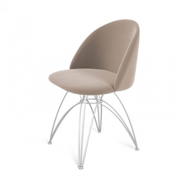 Стул SHT-ST35/S112 Латте/хром лак