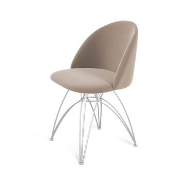Стул SHT-ST35/S112 Латте/хром лак