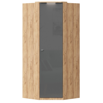 Шкаф угловой Фиджи (Дуб Золотой/Антрацит)