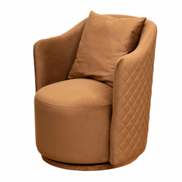 Кресло Verona Basic вращающееся велюр коричн. Colt004-KOR 70*77*80см