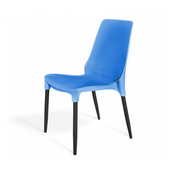 Стул SHT-S75-1 Небесно-синий/черный муар