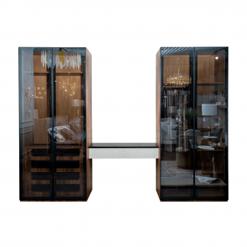 Консоль Spinola(подвесная) черно/серая 109*40*19см