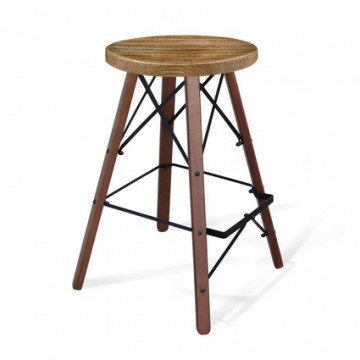 Стул барный SHT-ST16/S80 Дуб брашированный/темный орех