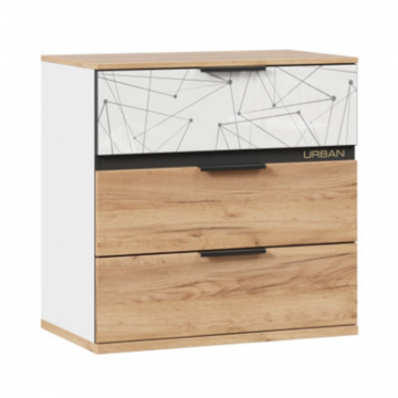 Урбан Комод (Дуб Золотой/Белый, исполнение 2)