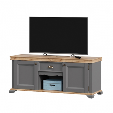 Амели Тумба под ТВ (Оникс Серый/Дуб Тортуга)