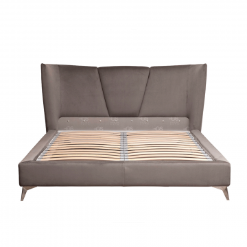 Кровать Siena без мех.велюр серый Colt017 199*222*116см