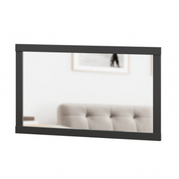 Техно Зеркало настенное 890*600 (Чёрный)