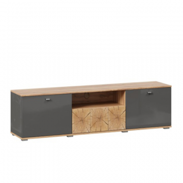 Фиджи Тумба под ТВ 2000 (Дуб Золотой/Антрацит)