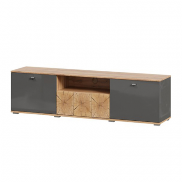 Фиджи Тумба под ТВ 2000 (Дуб Золотой/Антрацит)