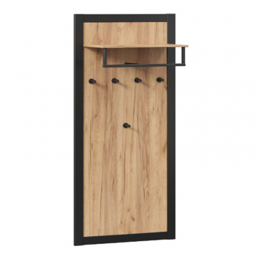 Техно Вешалка (Дуб Золотой/Чёрный)