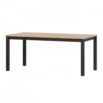 Техно Стол обеденный (Дуб Золотой/Чёрный)