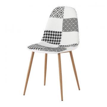 Стул Валенсия SN пэчворк черно-белый