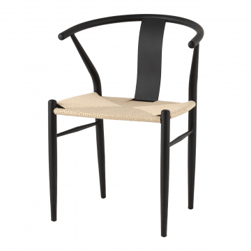 Стул обеденный Wishbone Style бежевый